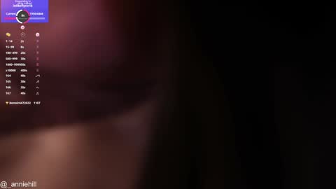 Snapshot of anniehillofficial_ chatting on January 15, 2025, 10:57 pm anniehillofficial_ online show from January 15, 2025, 10:57 pm