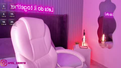 Snapshot of april_ebony18_ chatting on February 19, 2025, 10:34 am April online show from February 19, 2025, 10:34 am