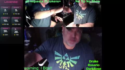 Snapshot of drake_r_darkrose chatting on January 13, 2025, 3:45 am Drake D Vamp aka Drake DarkRose online show from January 13, 2025, 3:45 am