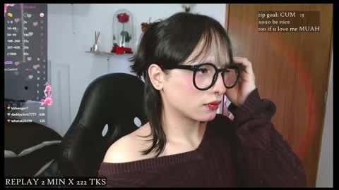 Snapshot of gothbabe2001 chatting on January 9, 2025, 2:29 pm Cami online show from January 9, 2025, 2:29 pm