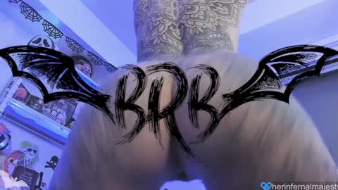 Snapshot of herinfernalmajesty chatting on January 24, 2025, 6:14 am  Marie  online show from January 24, 2025, 6:14 am