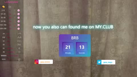 Snapshot of jane_meys chatting on March 6, 2025, 8:19 am your kitty JANE roawww online show from March 6, 2025, 8:19 am