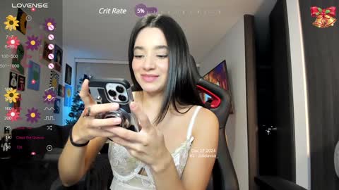 Snapshot of julidavila chatting on December 28, 2024, 1:08 am Jeimy Help me to reach 100 thumbs up online show from December 28, 2024, 1:08 am