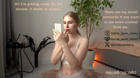 Snapshot of lorrie_love_story chatting on February 12, 2025, 4:00 pm Lorrie online show from February 12, 2025, 4:00 pm