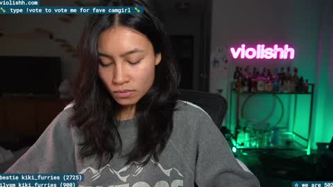 Snapshot of violishh chatting on January 13, 2025, 4:18 am follow me on twitter violishh and ig violishh  online show from January 13, 2025, 4:18 am
