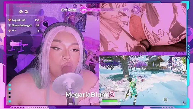 Snapshot of MegariaB chatting on December 20, 2024, 7:22 am MegariaB online show from December 20, 2024, 7:22 am