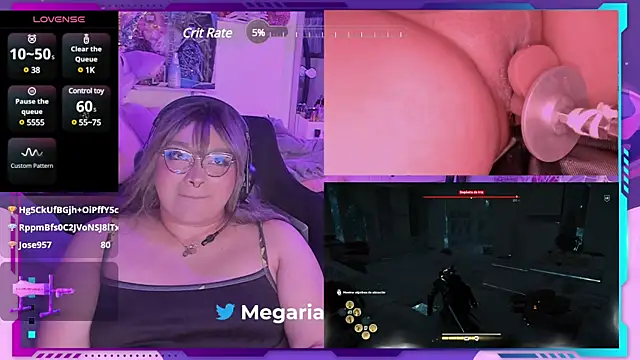 Snapshot of MegariaB chatting on January 25, 2025, 7:38 am MegariaB online show from January 25, 2025, 7:38 am