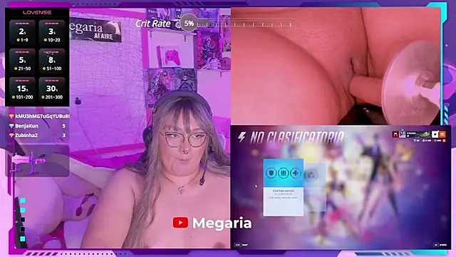 Snapshot of MegariaB chatting on February 13, 2025, 8:17 am MegariaB online show from February 13, 2025, 8:17 am