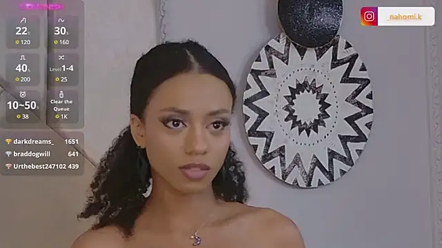 Snapshot of Nahomi_King chatting on January 10, 2025, 10:25 pm Nahomi King online show from January 10, 2025, 10:25 pm