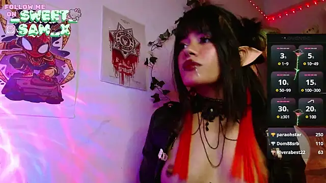 Snapshot of sweet_Samx chatting on February 5, 2025, 9:25 am sweet Samx online show from February 5, 2025, 9:25 am