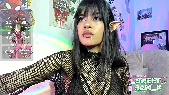 Snapshot of sweet_Samx chatting on February 24, 2025, 7:11 am sweet Samx online show from February 24, 2025, 7:11 am