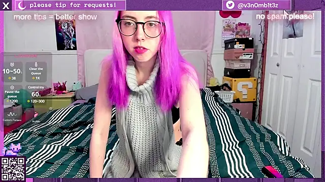 Snapshot of v3n0mb1t3z chatting on February 23, 2025, 12:19 am v3n0mb1t3z online show from February 23, 2025, 12:19 am