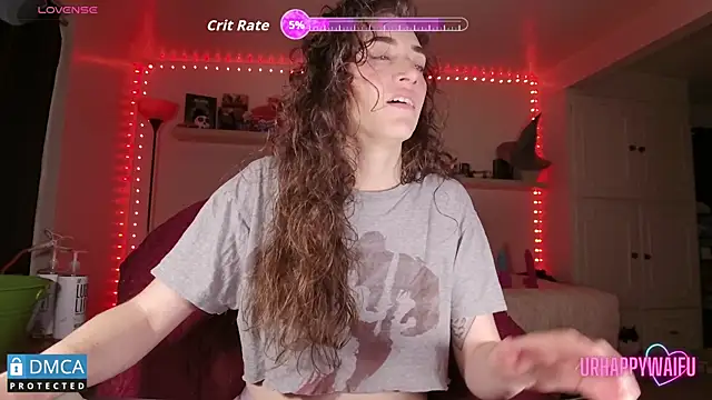 Snapshot of urhappywaifu chatting on October 15, 2025, 12:22 am urhappywaifu online show from October 15, 2025, 12:22 am